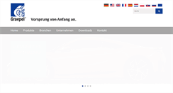 Desktop Screenshot of graepel.de